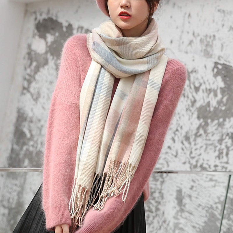 YSense Winter Scarf for Women, Fashion Long Plaid Scarves Warm Big Tartan Blanket Wrap Shawl Ladies Gifts - Image 4